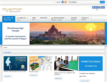 Tablet Screenshot of myanmartourismfederation.org